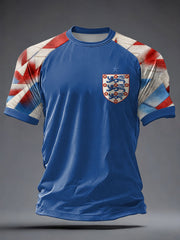 Men's UK Football Lover England Printed short sleeve t-shirt