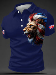 Britischer Herren-Freizeit-Top mit Print