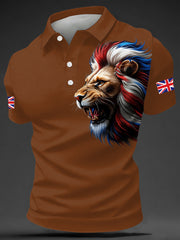 Britischer Herren-Freizeit-Top mit Print