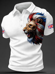 Britischer Herren-Freizeit-Top mit Print