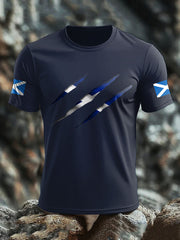 Herren T-Shirt mit Schottland-Flagge