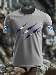 Herren T-Shirt mit Schottland-Flagge