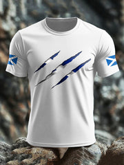 Herren T-Shirt mit Schottland-Flagge