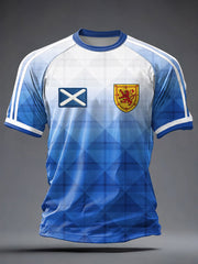 Herren UK Fußballliebhaber Schottland bedrucktes Kurzarm-T-Shirt