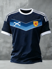 Herren UK Fußballliebhaber Schottland bedrucktes Kurzarm-T-Shirt