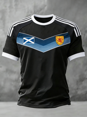 Herren UK Fußballliebhaber Schottland bedrucktes Kurzarm-T-Shirt