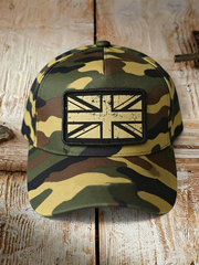 Unisex UK Flag Military Trucker Hat