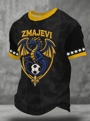 Herren Bosnien ZMAJEVI Fußball-Liebhaber bedrucktes T-Shirt