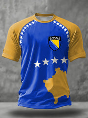 Herren Bosnien Fußballliebhaber ZMAJEVI Bedrucktes T-Shirt