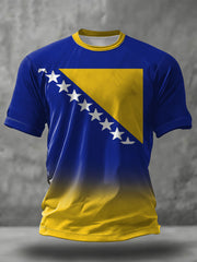 Herren Bosnien Fußball-Liebhaber ZMAJEVI Bedrucktes T-Shirt