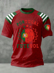 Bedrucktes T-Shirt für Herren – Portugiesischer Fußball