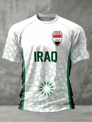 Herren Irak Fußball Motiv Freizeit T-Shirt