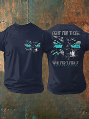 Herren T-Shirt mit Aufdruck: PTSD-Aufklärung für Veteranen