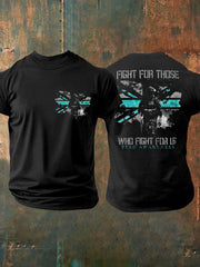 Herren T-Shirt mit Aufdruck: PTSD-Aufklärung für Veteranen