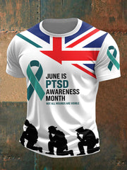 Herren T-Shirt „PTSD Awareness Veteran“ (UK)
