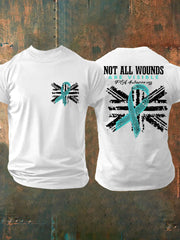 Herren-T-Shirt mit PTSD-Awareness-Veteran-Print