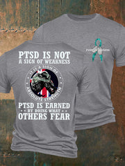 Herren-T-Shirt „PTSD Awareness Veteran“