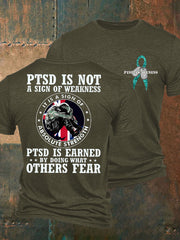 Herren-T-Shirt „PTSD Awareness Veteran“