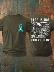 Herren-T-Shirt zur PTBS-Aufklärung für Veteranen