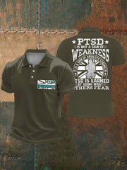 Herren PTSD-Aufklärung Veteran Bedruckte Freizeit-Oberteile