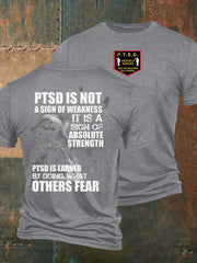 Herren T-Shirt mit PTSD Awareness Veteran Aufdruck