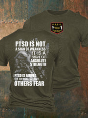 Herren T-Shirt mit PTSD Awareness Veteran Aufdruck