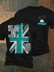 Herren-T-Shirt „PTBS-Bewusstsein für Veteranen“