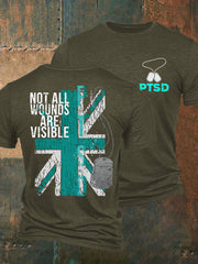 Herren-T-Shirt „PTBS-Bewusstsein für Veteranen“