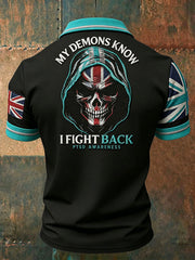 Herren Retro UK PTSD Awareness Bedruckte Freizeit-Oberteile