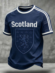 Herren T-Shirt mit Aufdruck „Scotland Football Lover“