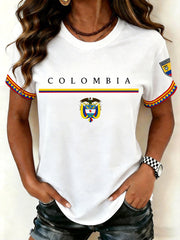 Damen-T-Shirt mit Kolumbien-Aufdruck