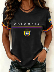 Damen-T-Shirt mit Kolumbien-Aufdruck