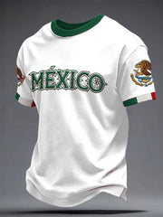 Unisex Mexiko Fußball Liebhaber Bedrucktes T-Shirt