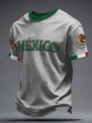 Unisex Mexiko Fußball Liebhaber Bedrucktes T-Shirt