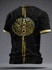 Herren-T-Shirt mit Mexiko-Fußball-Liebhaber-Aufdruck