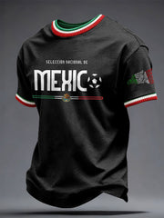 Herren T-Shirt mit Mexiko-Fußball-Motiv