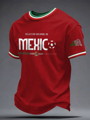 Herren T-Shirt mit Mexiko-Fußball-Motiv