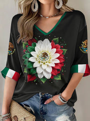Bedrucktes T-Shirt für Frauen – Mexiko-Fußballfan
