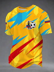 Herren-Freizeit-T-Shirts Kolumbianische Fußballnationalmannschaft