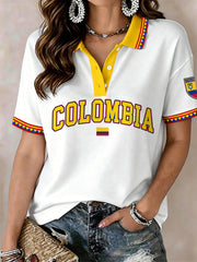 Damen-Poloshirt Kolumbien