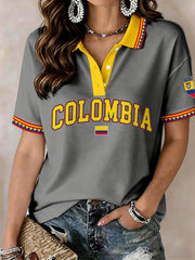 Damen-Poloshirt Kolumbien