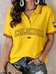 Damen-Poloshirt Kolumbien