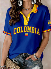 Damen-Poloshirt Kolumbien
