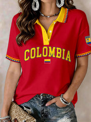 Damen-Poloshirt Kolumbien