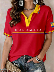 Damen Polo-Shirt Kolumbien