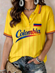 Damen-Poloshirt Kolumbien