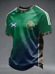 Herren UK Fußballliebhaber Schottland bedrucktes Kurzarm-T-Shirt