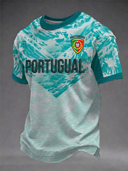 Herren Portugal Fußball Kurzarm-T-Shirt