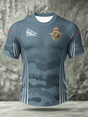 T-Shirt für Herren mit British Air Force Aufdruck und kurzen Ärmeln
