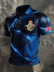 Poloshirt mit Aufdruck der britischen Luftwaffe für Herren